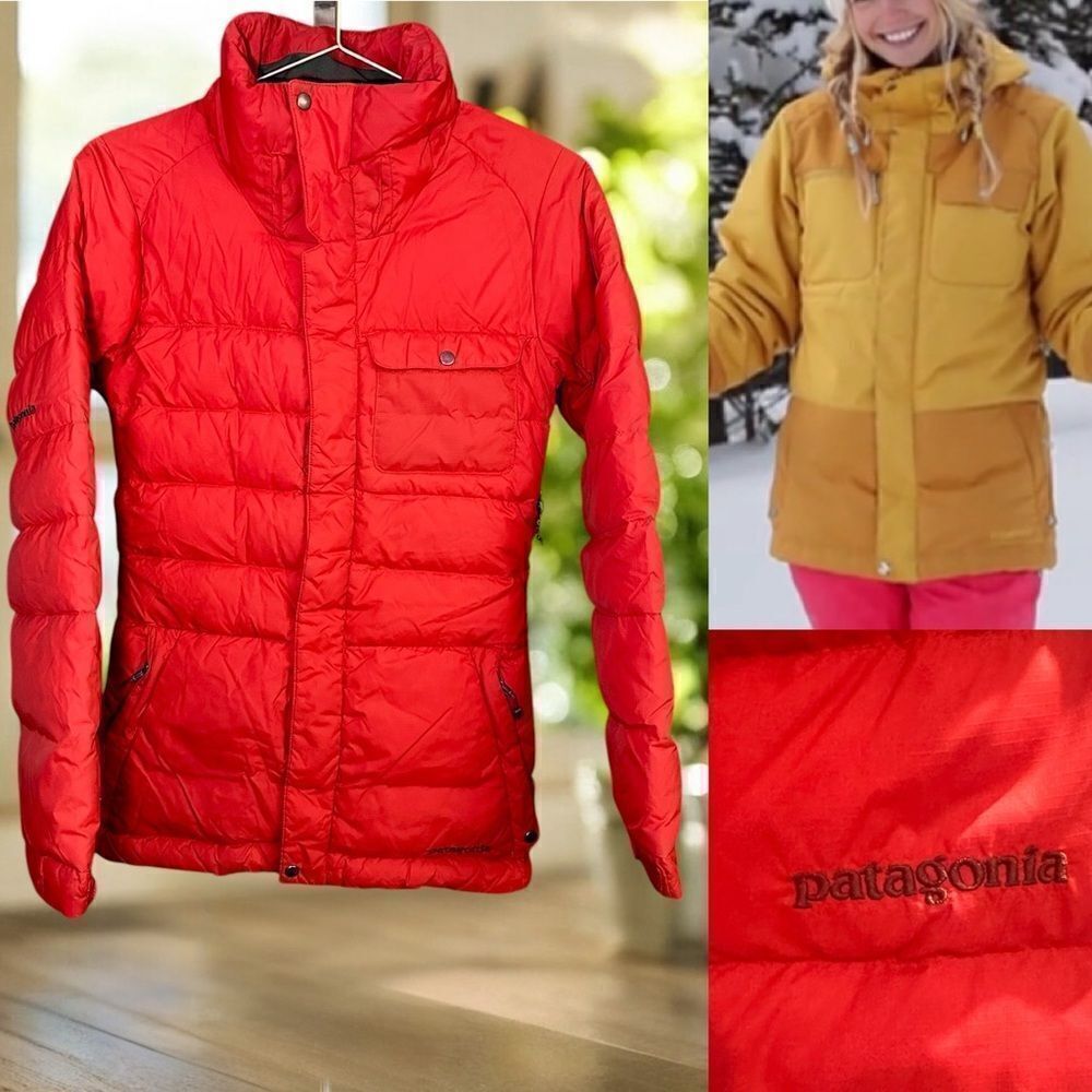 🔥 Patagonia Winter Snow Rubicon Down Jacket Recco Avalanche Technology Size XS